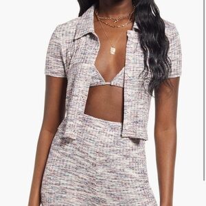 Nordstrom BP button up bra set